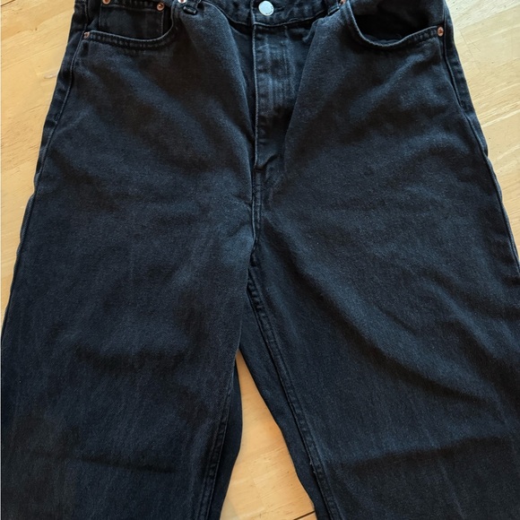 Dr. Denim Echo Black Wide Leg High Waisted Size 32/32 - Picture 10 of 14